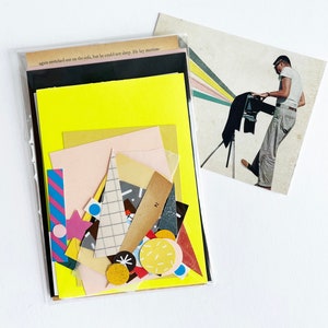 Kit collage astratto, pacchetto di artigianato di carta - Il set astratto