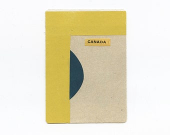 Abstract Typography Art, Minimalist ACEO Canada Artwork - 72