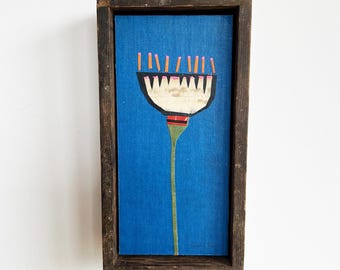 Splendido quadro floreale in una cornice antica – Fiore messicano