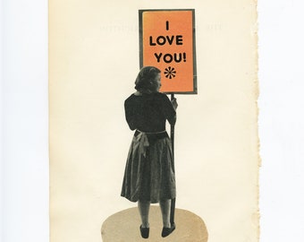 ORIGINAL COLLAGE - I Love You