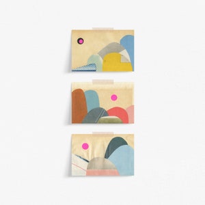 Lot de cartes postales montagne, oeuvre d'art abordable, papeterie moderne, idées cadeaux - Montagnes de papier