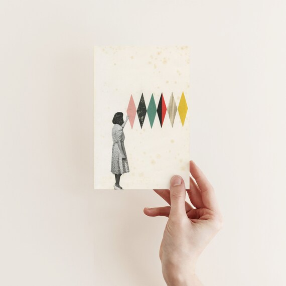 Card for Artist, Female Portrait Card - The Artist