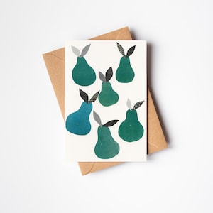 Wenskaart boomgaardfruit - peren