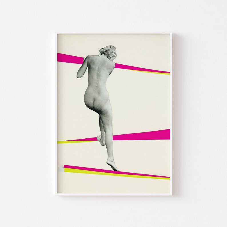 Nude Art, Female Portrait, Modern Wall Art - Nowhere to Go 