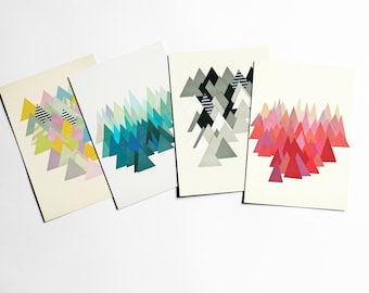 Bergansichtkaarten, modern briefpapier, ansichtkaartenpakketten - Bergen