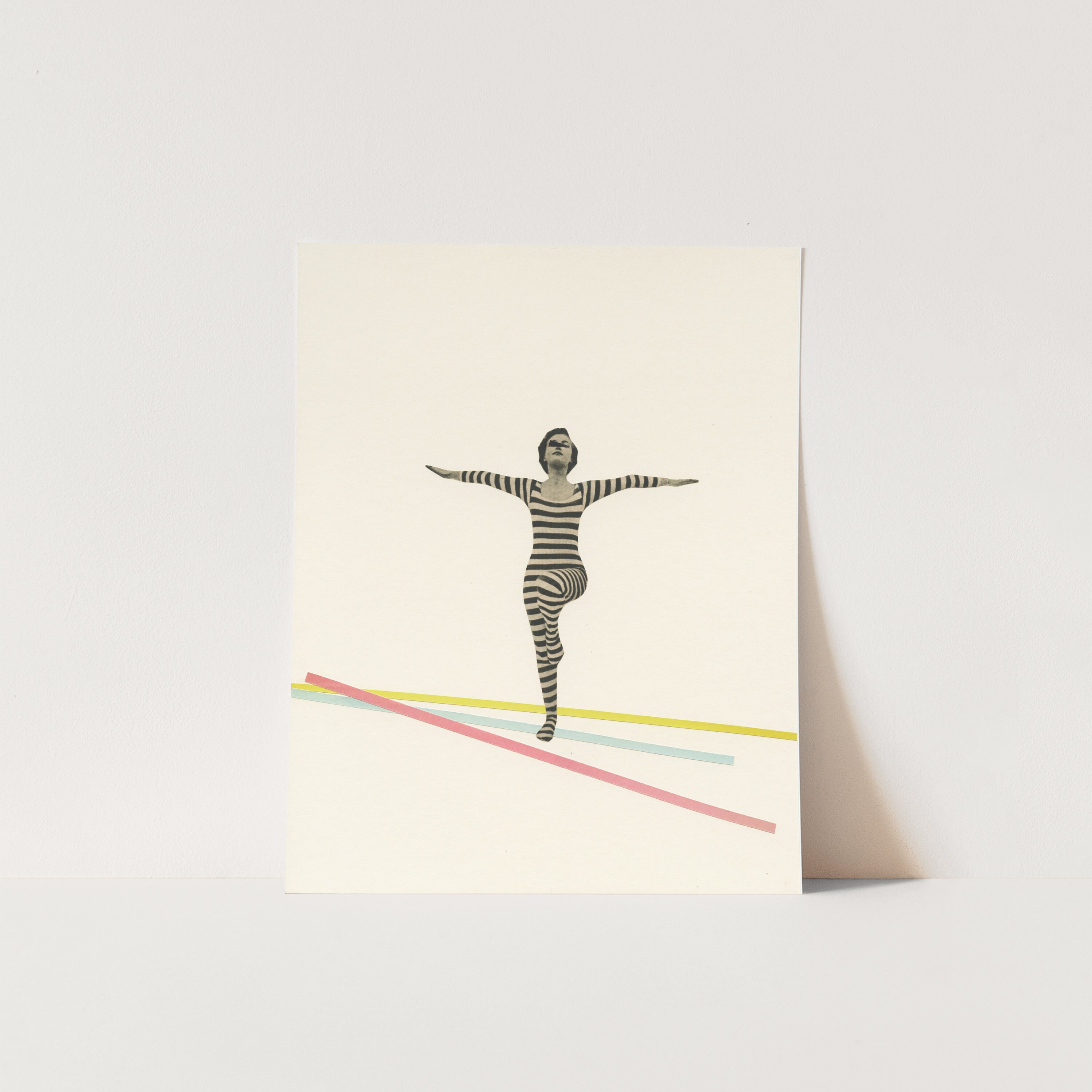 ORIGINAL COLLAGE, Yoga Art - The Bold and the Bright