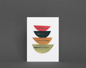 Carte moderne du milieu du siècle, carte abstraite - Abstrait 013