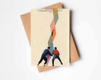Art Greetings Card - Unstable