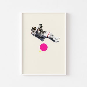 Astronaut Art, Space Decor, Teen Boy Gift, Space Gifts - Float