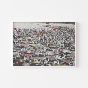 Black and White Beach Print - A Good Spot