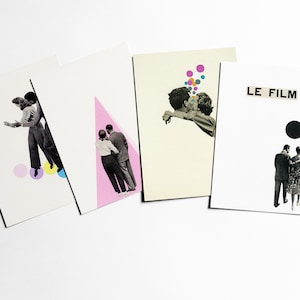 Cartes postales portrait avec enveloppes, oeuvre d'art abordable, papeterie moderne, idées cadeaux - Amour