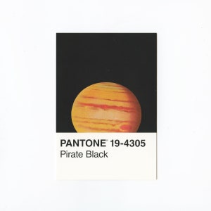 Collage Original sur Carte Postale - Pirate Noir