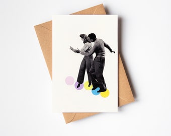 Dance Greetings Card - Dance Steps