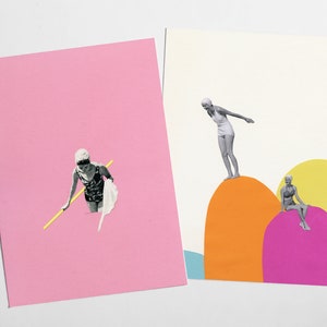 Set di cartoline retrò, regalo per il migliore amico - Estate