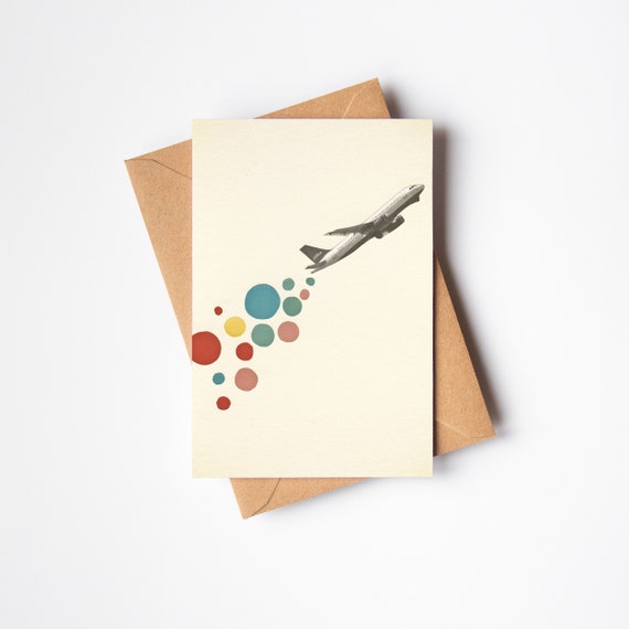 Aeroplane Card, Fathers Day Card - Leaving on a Jet Plane