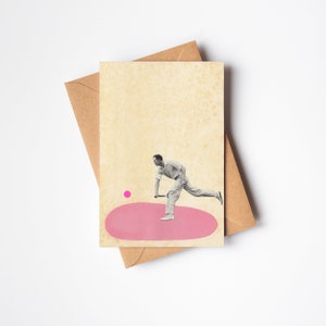 Tarjeta de felicitación de tenis - Tenis sobre césped