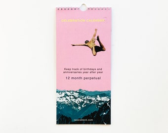 Perpetual Art Calendar, Birthday Calendar, Celebration Planner - Cassia Beck