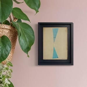 Framed Abstract Geometric Artwork - Tie