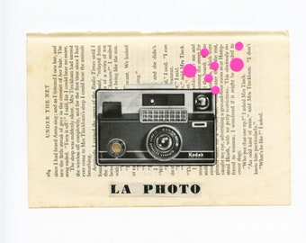 ORIGINAL COLLAGE, Retro Camera Art - La Photo