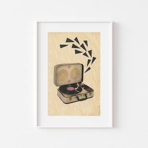 Record Player Print - Pop