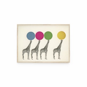 Giraffe Print, Baby Room Decor Balancing Act image 2