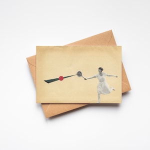 Tarjeta de felicitación de tenis: Un poco de tenis