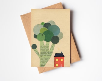 Broccoli Greetings Card