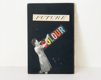 Original Collage Art on Book Cover - Future Colour