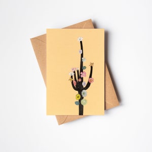 Cactuswenskaart - Bloeiende cactus