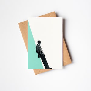 Cartão de retrato masculino - Legal como um pepino
