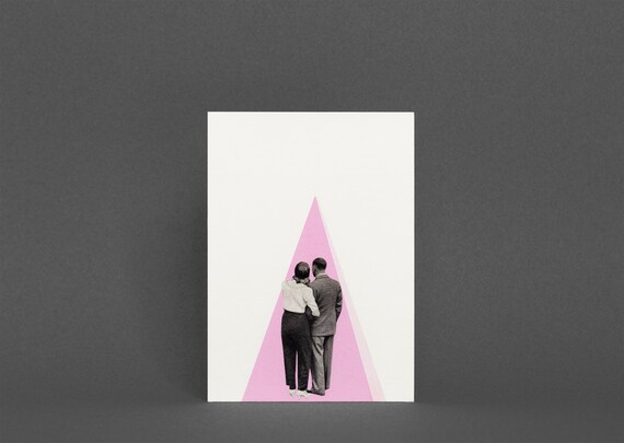 Romantic Greeting Card, Valentines Day Card - It's Just You and Me, Baby