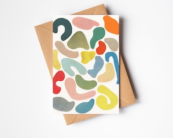 Carte abstraite colorée - Bio