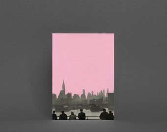 New York Greetings Card - New York Nights