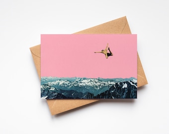 Mountain Card, Surreal Art,  - Higher than Mountains