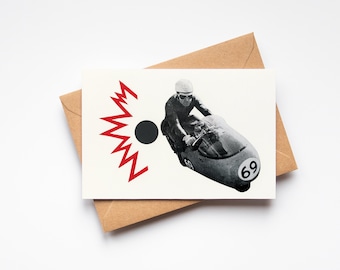 Father's Day Card, Motorbike Card - Motorcycle Madness