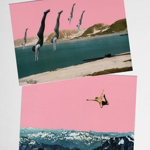 Jeu de cartes postales Montagne - Plongée