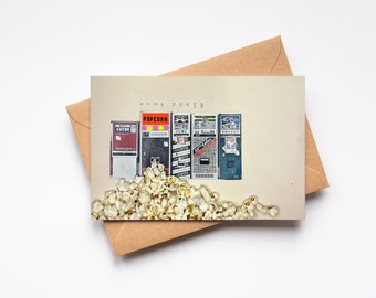 Popcorn Card for Film Lover - Popcorn