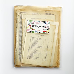 50 Vintage Book Pages for Junk Journal, Ephemera Pack