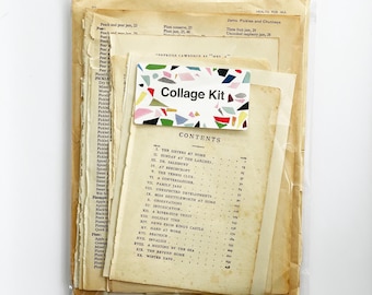 50 Vintage Book Pages for Junk Journal, Ephemera Pack