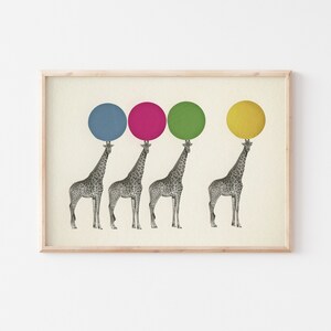 Giraffe Print, Baby Room Decor Balancing Act image 3