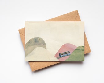 Bus Greetings Card - Park and Ride