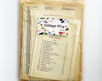 100 Vintage Book Pages for Junk Journal, Ephemera Pack