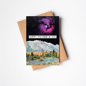 Vatertagskarte, Sci Fi Grußkarte - Zeit und Raum