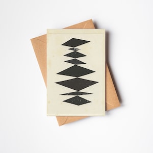 Carte abstraite noire - Strates