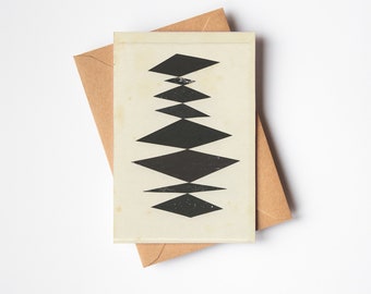 Carte abstraite noire - Strates