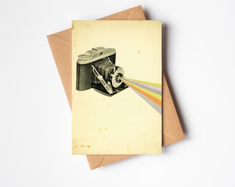 Retro Camera Card for Photographer - It's a Colourful World