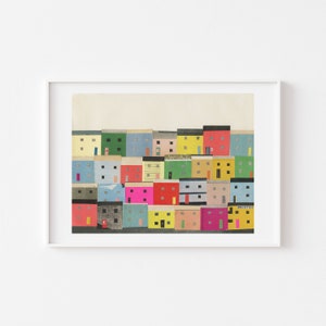 Brighton Art, Abstract City Print - Brighton