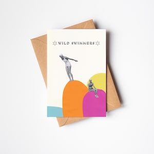 Biglietto di auguri per il nuoto in acqua fredda - Wild Swimmers