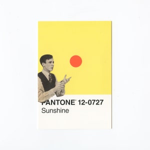 Collage de sol original en postal - Sunshine
