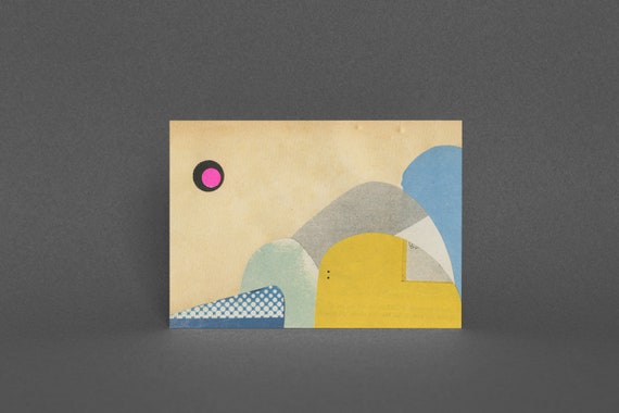 Abstract Mountain Card - Paper Mountains 4